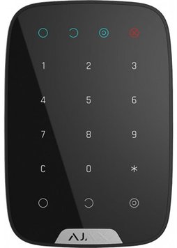 Бездротова сенсорна клавіатура Ajax KeyPad Black (8722.12.BL1/38248.12.BL1) 8722.12.BL1 фото