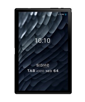 Планшет Sigma mobile Tab A1010 Neo 4/64GB 4G Dual Sim Black+чохол-книжка TAB A1010 Neo 4/64GB Black фото