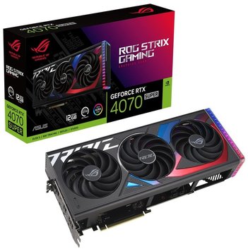 Відеокарта GF RTX 4070 Super 12GB GDDR6X ROG Strix Gaming Asus (ROG-STRIX-RTX4070S-12G-GAMING) ROG-STRIX-RTX4070S-12G-GAMING фото