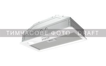 Витяжка Ardesto вбудована, 52см, 450м3ч, метал, 2х1Вт LED, кнопкове, білий HFI-F700MW фото