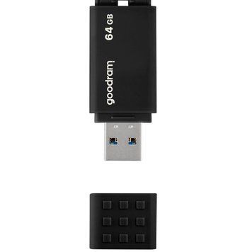 Флеш-накопичувач USB3.2 64GB Goodram UME3 Black (UME3-0640K0R11) UME3-0640K0R11 фото