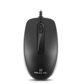 Миша REAL-EL RM-217 Black (EL123200038) EL123200038 фото
