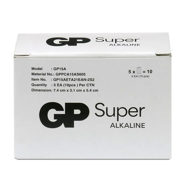 Батарейка GP Super Alkaline AA/LR06 10шт GPPCA15AS605 фото