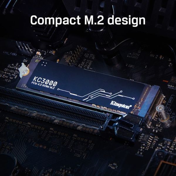 Накопичувач SSD 1TB Kingston KC3000 M.2 2280 PCIe 4.0 x4 NVMe 3D TLC (SKC3000S/1024G) SKC3000S/1024G фото
