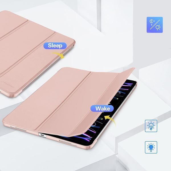 Чохол-книжка BeCover Tri Fold Hard для Apple iPad Air 13" M2 2024 Pink (711724) 711724 фото