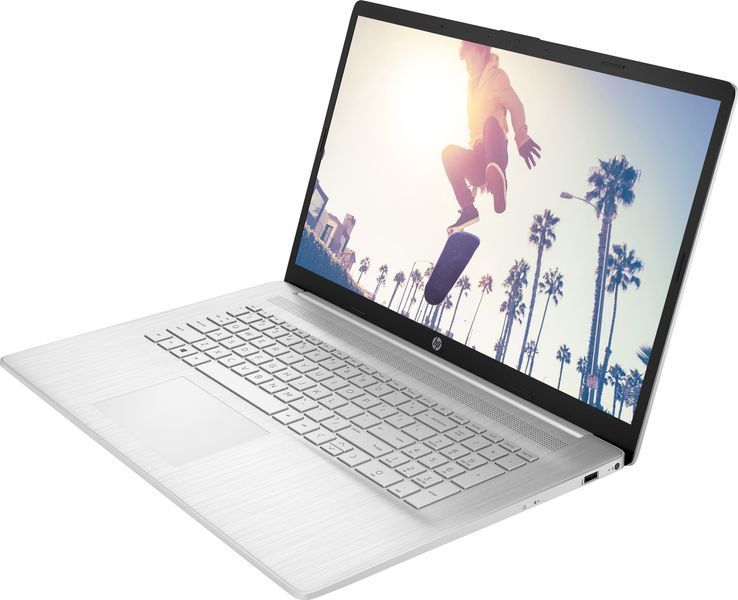 Ноутбук HP 17-cp2039ua 17.3" FHD IPS AG, AMD R5-7520U, 16GB, F1024GB, UMA, DOS, сріблястий CS8E3EA фото