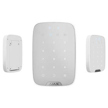 Бездротова сенсорна клавіатура Ajax KeyPad Plus white (26078.83.WH) 26078.83.WH фото