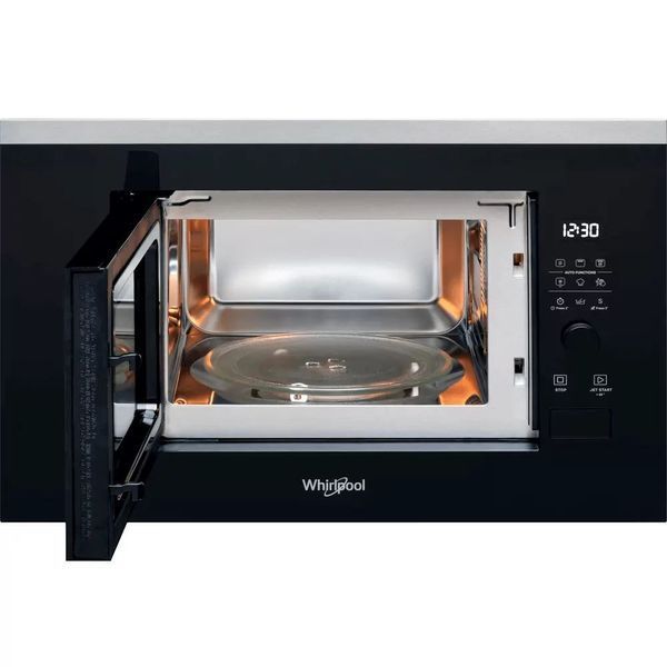 Мікрохвильова піч Whirlpool вбудована, 20л, електронне упр., 800Вт, дисплей, чорний WMF200G фото