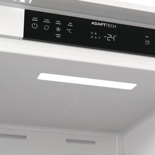 Морозильна камера Gorenje вбудована, 177x54х55, 235л, А+, NF, диспл, білий FNCI517E62WF фото