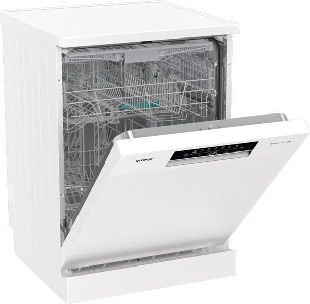 Посудомийна машина Gorenje, 16компл., A+++, 60см, дисплей, 3 кошика, AquaStop, білий GS643E90W фото