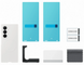 Чохол Samsung Fold 8 Ultra Silicone Magnet Case EF-EF976CWEGUA White EF-EF976CWEGUA фото 5