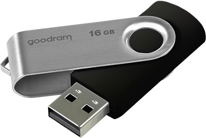 Флеш-накопичувач USB2.0 16GB Goodram UTS2 (Twister) Black (UTS2-0160K0R11) UTS2-0160K0R11 фото