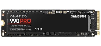 Накопичувач SSD 1ТB Samsung 990 PRO M.2 2280 PCIe 4.0 x4 NVMe V-NAND MLC (MZ-V9P1T0BW) MZ-V9P1T0BW фото