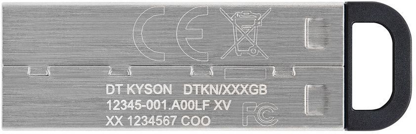 Флеш-накопичувач USB3.2 64GB Kingston DataTraveler Kyson Silver/Black (DTKN/64GB) DTKN/64GB фото