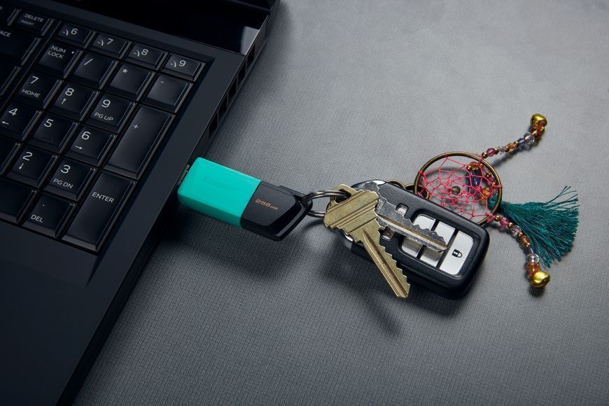 Флеш-накопичувач USB3.2 256GB Kingston DataTraveler Exodia M Black/Teal (DTXM/256GB) DTXM/256GB фото