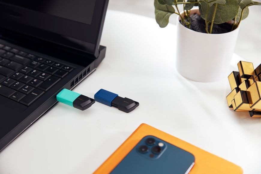 Флеш-накопичувач USB3.2 256GB Kingston DataTraveler Exodia M Black/Teal (DTXM/256GB) DTXM/256GB фото