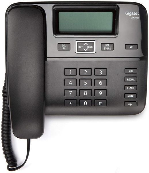 Провiдний телефон Gigaset DA260 System LAM Black (S30054-S6532-U101) S30054-S6532-U101 фото