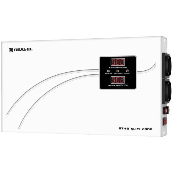 Cтабілізатор REAL-EL STAB SLIM-2000 White EL122400008 фото
