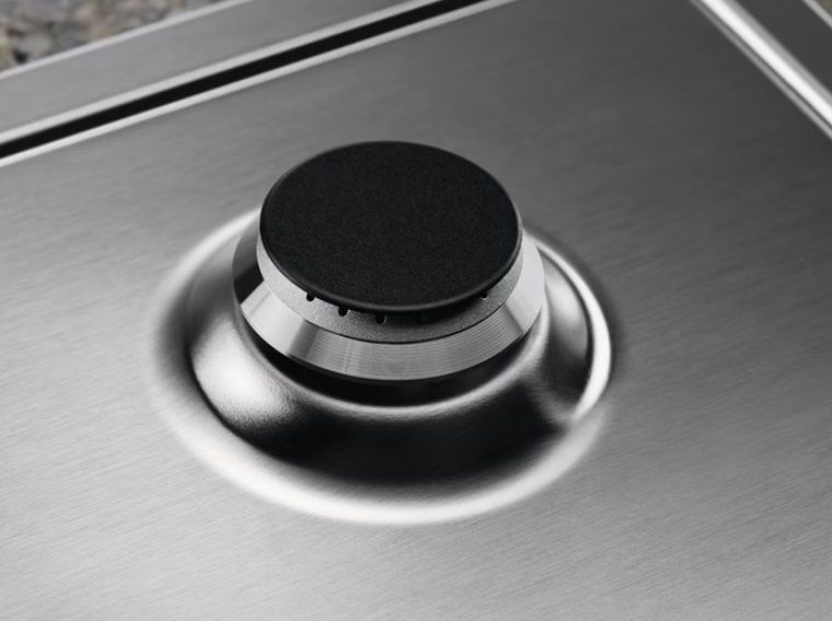 Варильна поверхня Electrolux газова, 60см, чавун, нерж KGS6426SX фото