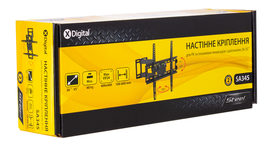 Кронштейн настенный X-Digital STEEL SA345 Black SA345 фото