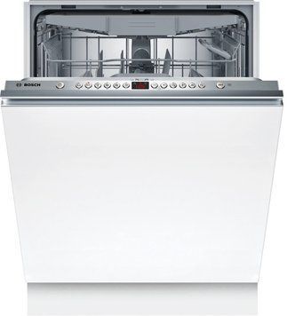 Посудомийна машина Bosch вбудована, 13компл., E, 60см, дисплей, 3-й кошик, білий SMV26EX14K фото