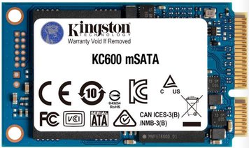 Накопичувач SSD 512GB Kingston KC600 mSATA SATAIII 3D TLC (SKC600MS/512G) SKC600MS/512G фото