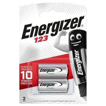 Батарейка Energizer CR123A Lithium 2шт (EL123AP) EL123AP/2B фото
