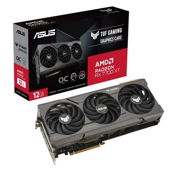 Відеокарта AMD Radeon RX 7700 XT 12GB GDDR6 TUF Gaming OC Asus (TUF-RX7700XT-O12G-GAMING) TUF-RX7700XT-O12G-GAMING фото