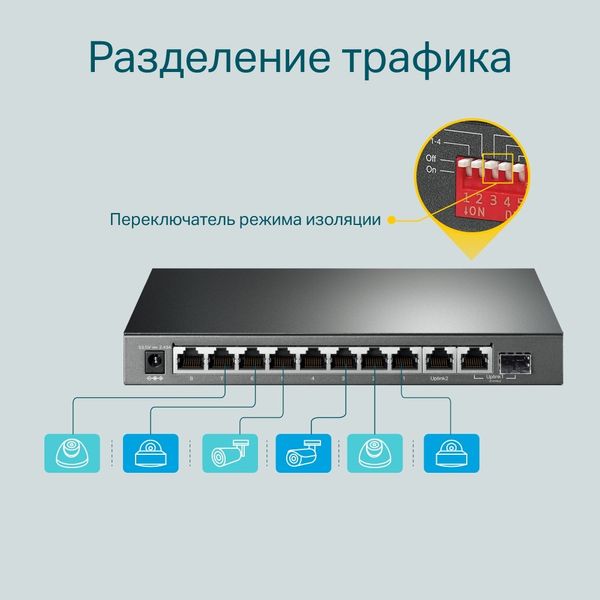 Комутатор TP-Link TL-SG1210MP TL-SG1210MP фото