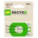 Акумулятори GP Recyko Eco AAA/HR03 NI-MH 950mAh Box 4 шт GP100AAAHCER21-2TLB4 фото 1