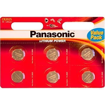 Батарейка Panasonic CR 2025 BL 6шт CR-2025EL/6B фото