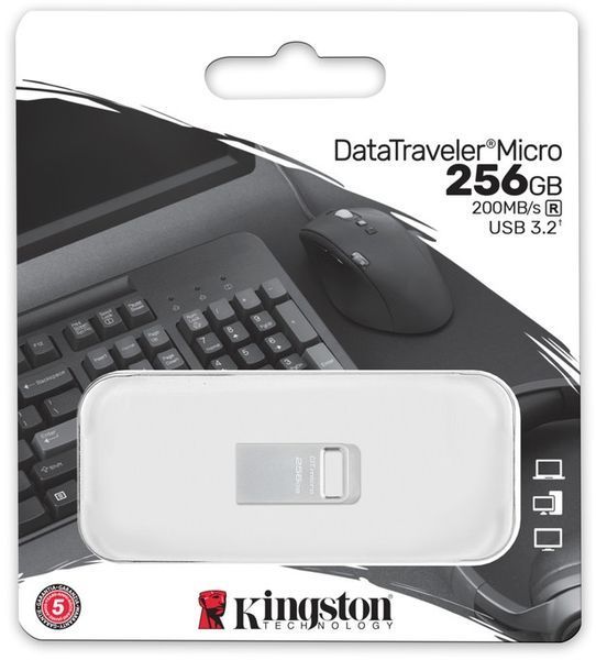 Флеш-накопичувач USB3.2 256GB Kingston DataTraveler Micro (DTMC3G2/256GB) DTMC3G2/256GB фото