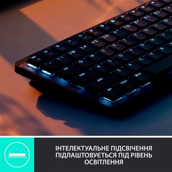 Клавiатура бездротова Logitech MX Mechanical Mini Bluetooth Illuminated Graphite (920-010782) 920-010782 фото