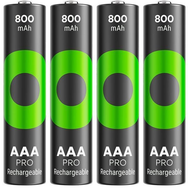 Акумулятори GP Recyko Pro Eco AAA/HR03 NI-MH 800mAh Box 4 шт GP85AAAHCBR21-2TLB4 фото