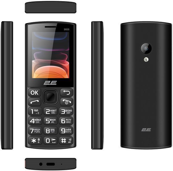 Мобiльний телефон 2E E240 2025 Dual Sim Black (794300867202) 794300867202 фото
