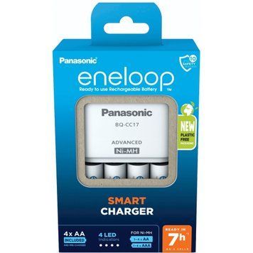 Зарядний пристрій Panasonic Advanced Charger + Eneloop AA/HR06 Ni-Mh 2000 мАh 4 шт. K-KJ17MCD40E фото