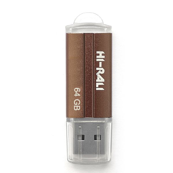 Флеш-накопичувач USB 64GB Hi-Rali Corsair Series Bronze (HI-64GBCORBR) HI-64GBCORBR фото