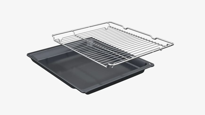 Духова шафа Bosch електрична компактна, 45л, A, дисплей, конвекція, ф-ція мікрохвиль, білий CMG7241W1 фото
