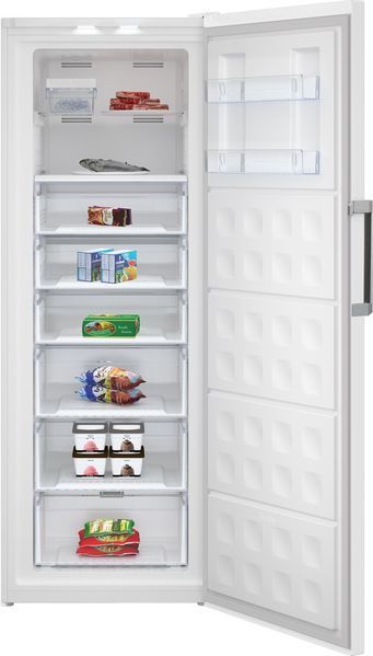 Морозильна камера Beko, 192x70x77, 404л, 1дв., A+, NF, дисплей, білий RFNE448E35W фото