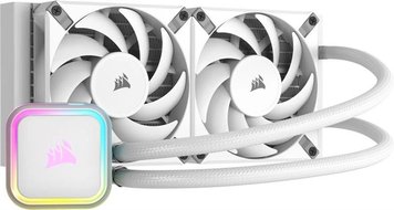 Система водяного охолодження Corsair iCUE H100i RGB Elite Liquid CPU Cooler White (CW-9060078-WW) CW-9060078-WW фото