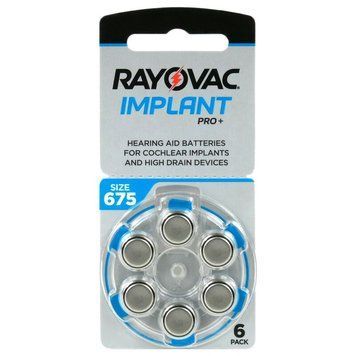 Батарейка Rayovac PRO+ 675 (675CP-6IMPMF) BL 6 шт (для слухових апаратів) 675CP-6IMPMF фото