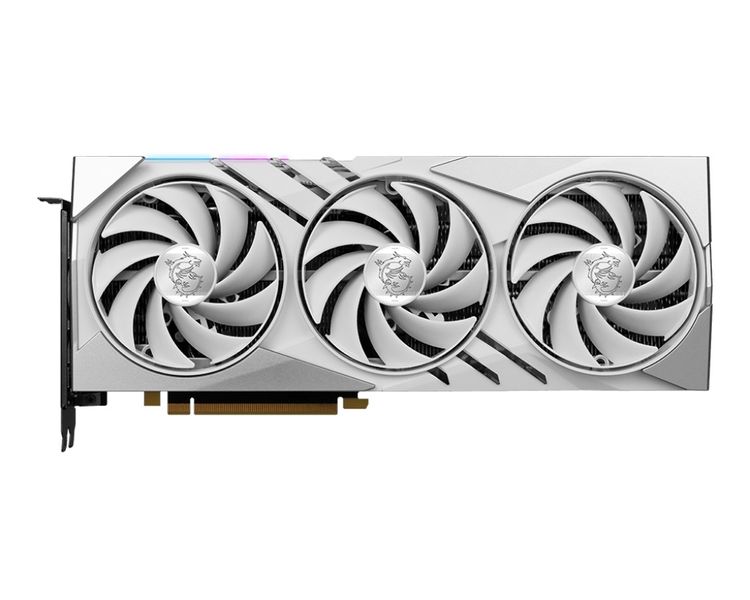 Відеокарта GF RTX 4070 Ti Super 16GB GDDR6X Gaming X Slim White MSI (GeForce RTX 4070 Ti SUPER 16G GAMING X SLIM WHITE) RTX 4070 Ti SUPER 16G GAMING X SLIM WHITE фото