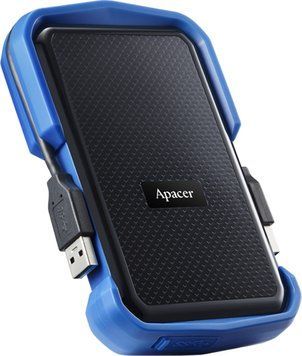 Зовнішній жорсткий диск 2.5" USB 2.0TB Apacer AC631 Black/Blue (AP2TBAC631U-1) AP2TBAC631U-1 фото