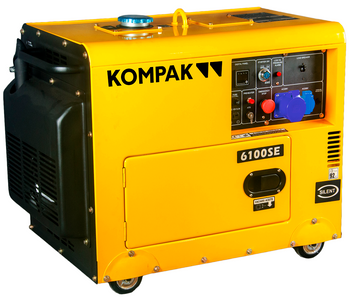 Генератор дизельний Kompak K6100SE 5000/5500 W K6100SE фото