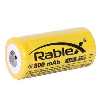 Акумулятор Rablex 16340 (CR 123) 3.7V 800mAh (56319664) 56319664 фото