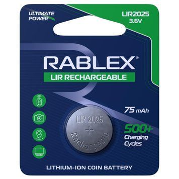 Акумулятор Rablex LIR2025 3.6V 75mAh (RLIR2025) RLIR2025 фото