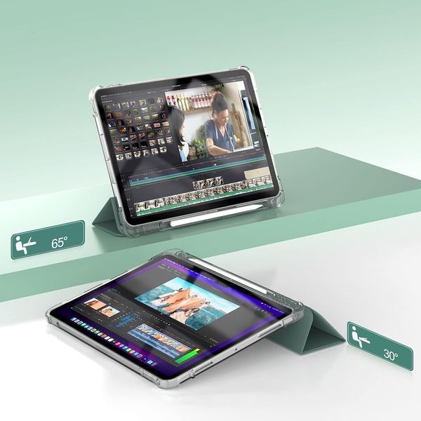 Чохол-книжка BeCover Soft Edge з кріпленням Apple Pencil для Apple iPad Air 11" M4 2026 Dark Green (715262) 715262 фото