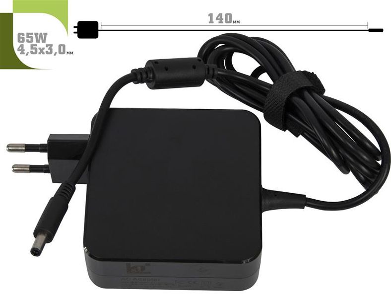 Блок живлення 1StCharger для ноутбука Dell 19.5V 65W 3.34A 4.5х3.0мм Wall Mount (WM1ST19.5V65W4530D) WM1ST19.5V65W4530D фото