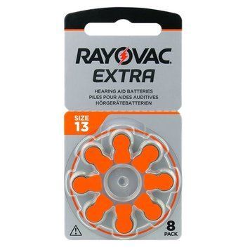 Батарейка Rayovac Extra 13 (13AUX-8XEMF) BL 8 шт (для слухових апаратів) 4589 фото