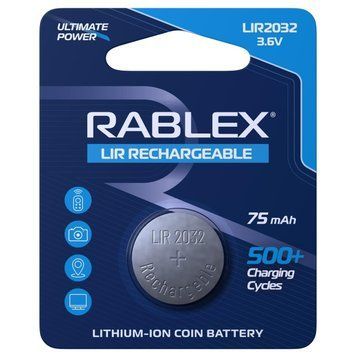 Акумулятор Rablex LIR2032 3.6V 75mAh (RLIR2032) RLIR2032 фото